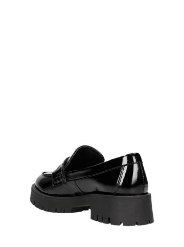 Wojas Leder-Mokassins in Schwarz