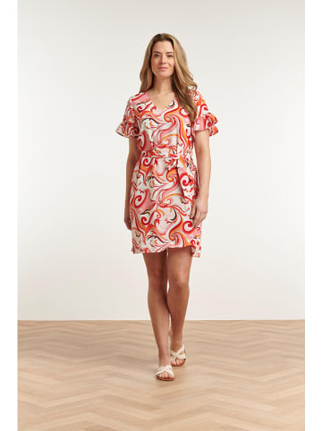 Smashed Lemon Kleid in Weiß/ Rosa