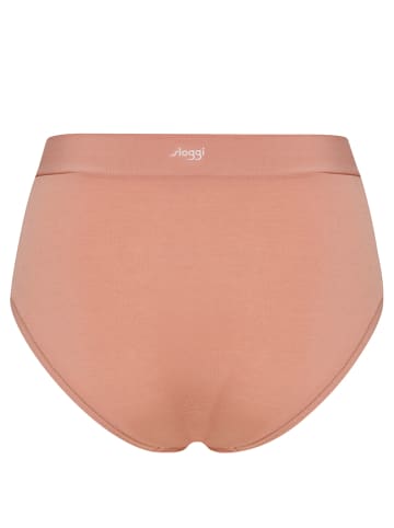 Sloggi Figi high waist (2 pary) w kolorze jasnobrązowym