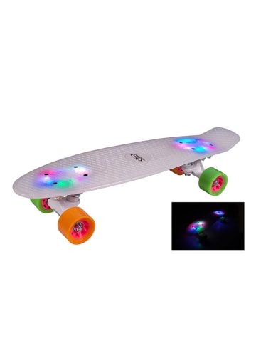 Hudora LED-Skateboard "Rainglow" in Weiß