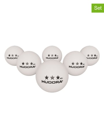 Hudora 6-częściowy zestaw piłek do tenisa stołowego