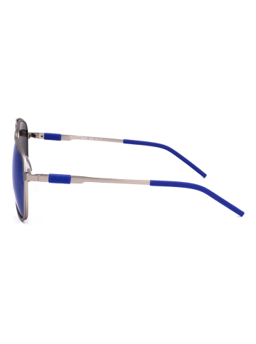 HUGO Herren-Sonnenbrille in Silber/ Blau