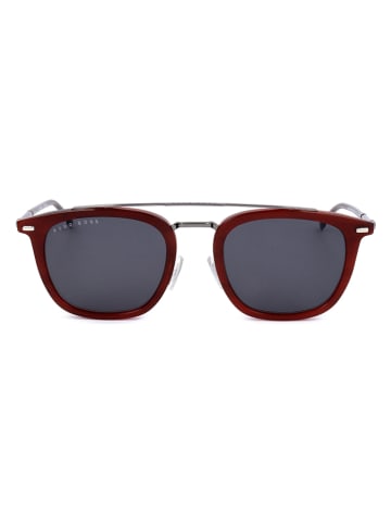 Hugo Boss Damskie okulary przeciwsłoneczne w kolorze srebrno-czerwono-czarnym