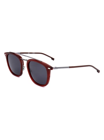 Hugo Boss Damen-Sonnenbrille in Rot-Silber/ Schwarz