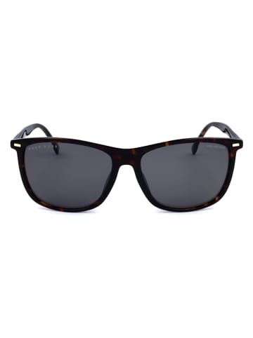 Hugo Boss Damskie okulary przeciwsłoneczne w kolorze ciemnobrązowym