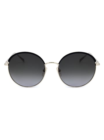 Longchamp Damen-Sonnenbrille in Silber/ Schwarz