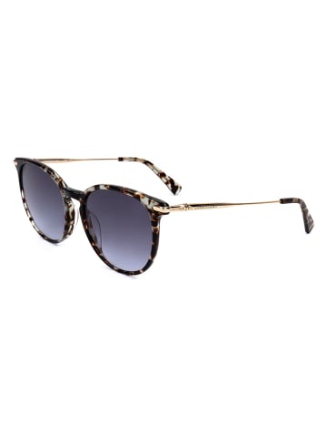 Longchamp Damskie okulary przeciwsłoneczne w kolorze złoto-brązowo-niebieskim