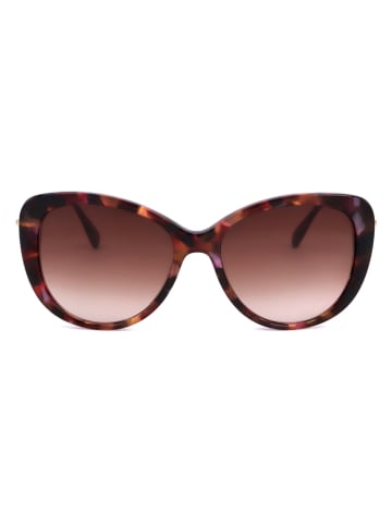 Longchamp Damskie okulary przeciwsłoneczne w kolorze złoto-ciemnobrązowym