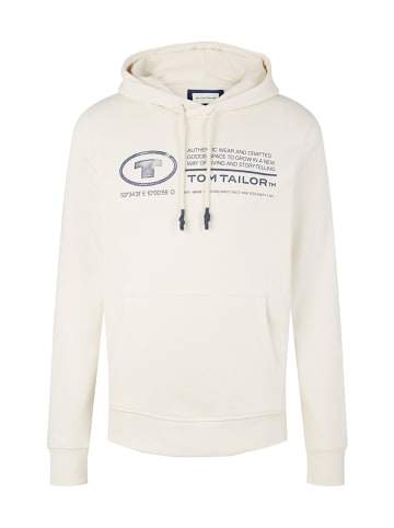 Tom Tailor Hoodie in Creme