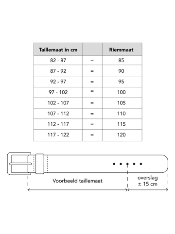 d exclusive Leren riem zwart