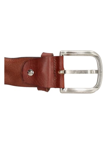HIDE & STITCHES Leren riem bruin