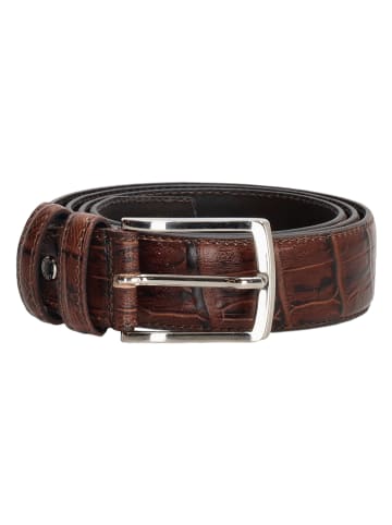 d exclusive Leder-Gürtel in Braun