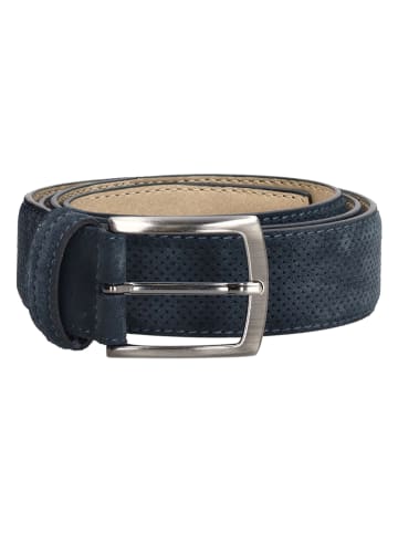 d exclusive Leren riem donkerblauw