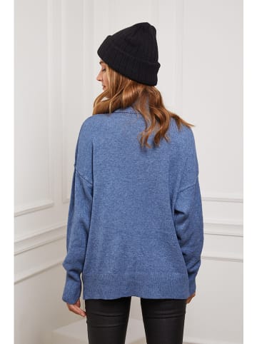 So Cachemire Rollkragenpullover in Blau