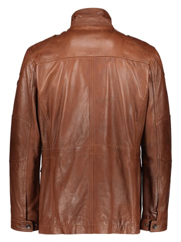 Bugatti Leren jas cognackleurig