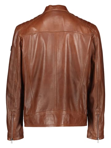 Bugatti Skórzana kurtka w kolorze jasnobrązowym