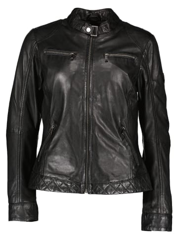 HIS Lederjacke in Schwarz