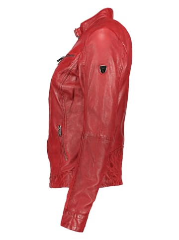 HIS Skórzana kurtka w kolorze czerwonym