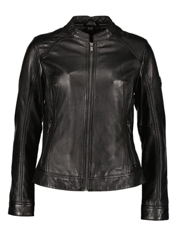 HIS Lederjacke in Schwarz
