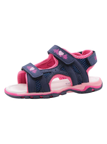 lamino Sandalen in Dunkelblau/ Pink