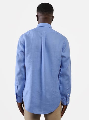 Ralph Lauren Leinen-Hemd - Regular fit - in Blau