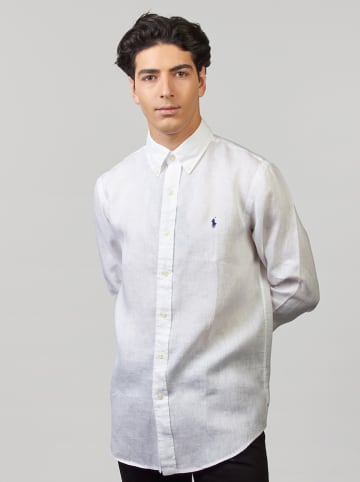 Ralph Lauren Leinen-Hemd - Regular fit - in Weiß