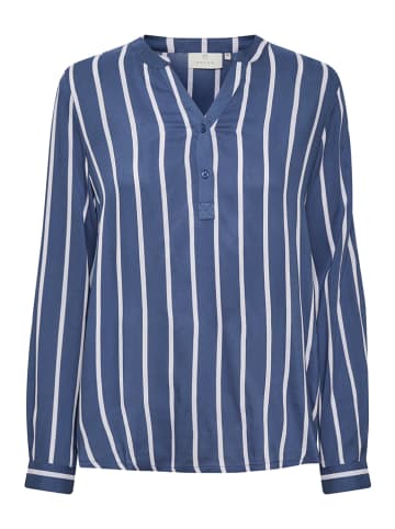 Kaffe Bluse "Stridy" in Blau/ Weiß