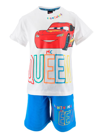 Cars 2-delige outfit "Cars" blauw/wit