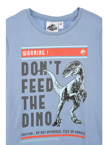 Jurassic World Koszulka "Dinozaur" w kolorze niebieskim