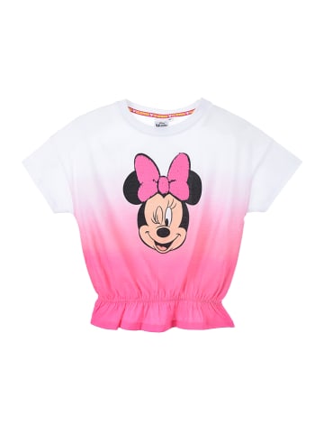 MINNIE MOUSE Koszulka "Minnie" w kolorze biało-różowym