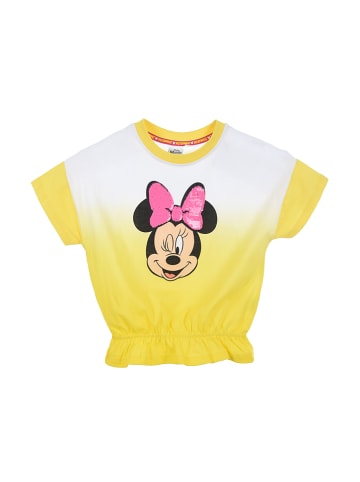 MINNIE MOUSE Shirt "Minnie" in Gelb/ Weiß