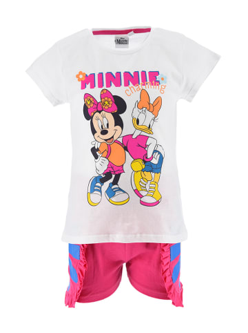 Disney Minnie Mouse 2tlg. Outfit "Minnie" in Weiß/ Pink