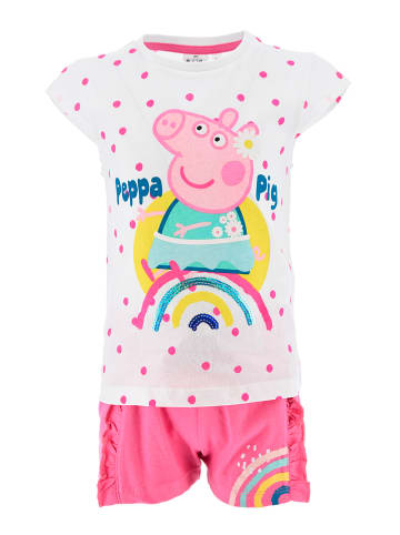 Peppa Pig 2-delige outfit "Peppa Pig" roze/wit