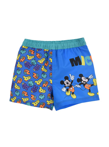 Disney Mickey Mouse Kąpielówki "Mickey" w kolorze niebieskim ze wzorem