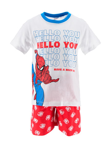Spiderman Pyjama "Spiderman" in Weiß/ Rot