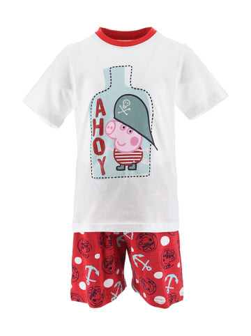 Peppa Pig Pyjama "Peppa Pig" wit/rood