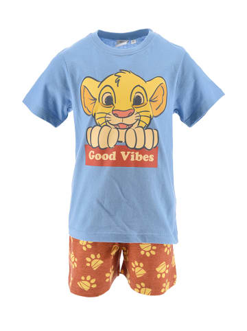 Disney König der Löwen Pyjama "Lion King" in Blau/ Braun