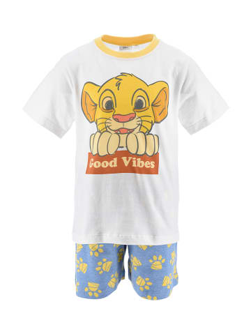 Lion King Pyjama "Lion King" in Blau/ Weiß