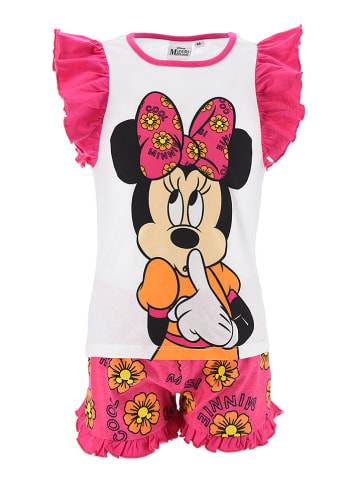 Disney Minnie Mouse Piżama "Minnie" w kolorze różowo-białym