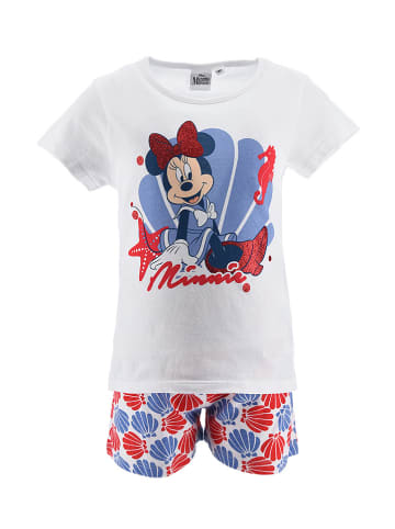 MINNIE MOUSE Pyjama "Minnie" blauw/wit/rood