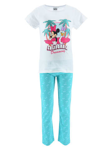 Disney Minnie Mouse Pyjama "Minnie" in Blau/ Weiß