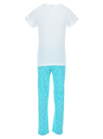 MINNIE MOUSE Pyjama "Minnie" in Blau/ Weiß