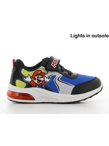 Leomil Sneakers "Super Mario" in Schwarz/ Blau