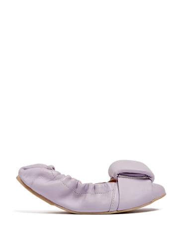 loft37 Leder-Ballerinas in Flieder