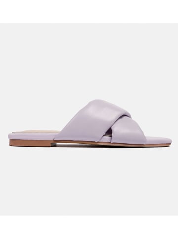 loft37 Leren slippers lila