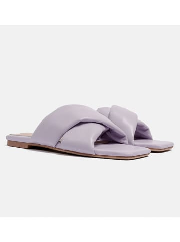 loft37 Leren slippers lila