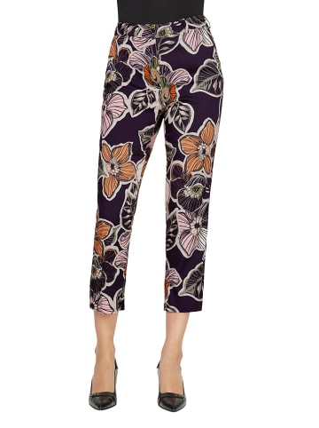 Heine Spodnie w kolorze fioletowym ze wzorem