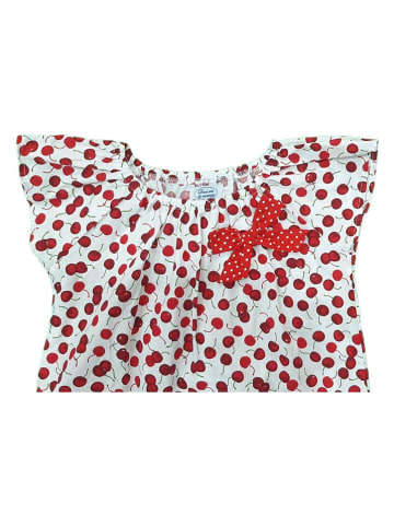 Deux ans de vacances Jurk wit/rood