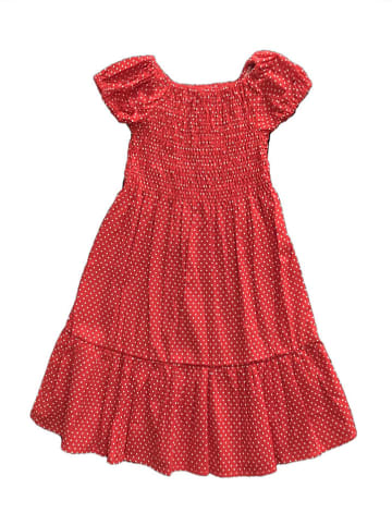 Deux ans de vacances Kleid in Rot/ Weiß