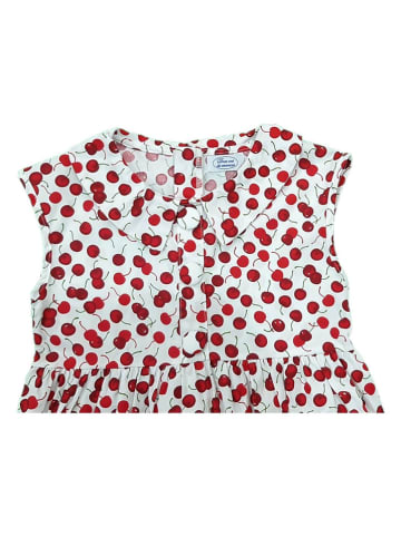 Deux ans de vacances Kleid in Weiß/ Rot